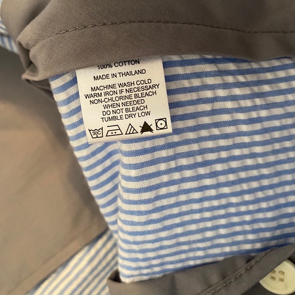 NWOT Bobby Jones Blue/White Seer Sucker Golf Short - Picture 9 of 11